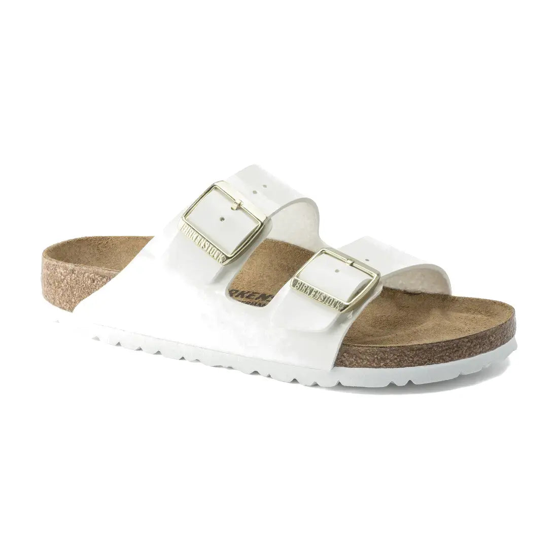 Birkenstock Arizona white patent