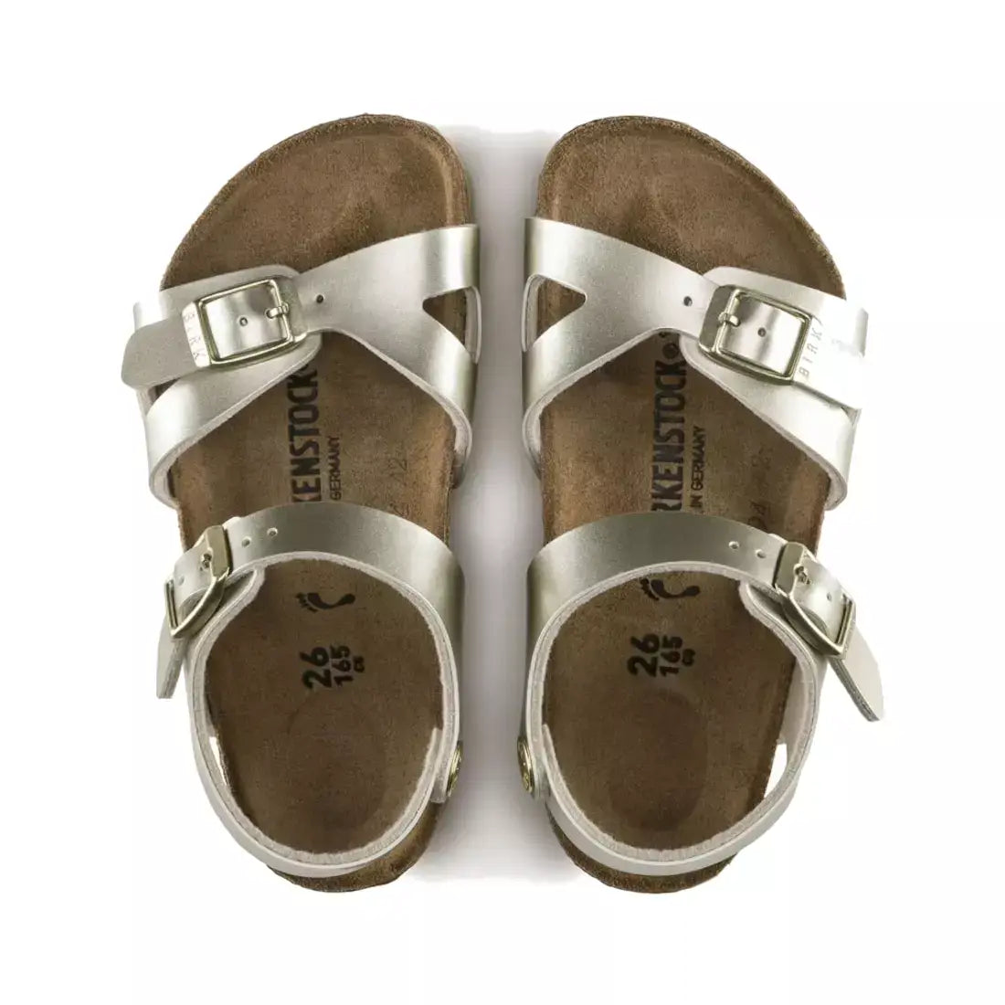 Birkenstock Rio electric metallic gold Bambina