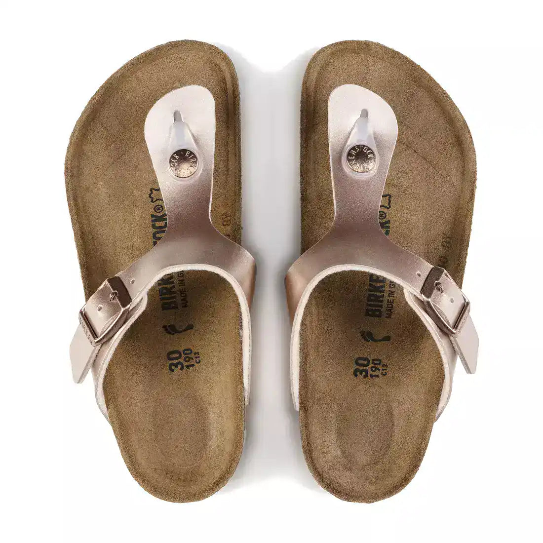 Birkenstock Gizeh electric metallic copper