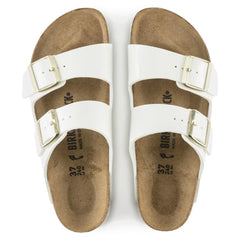 Birkenstock Arizona white patent