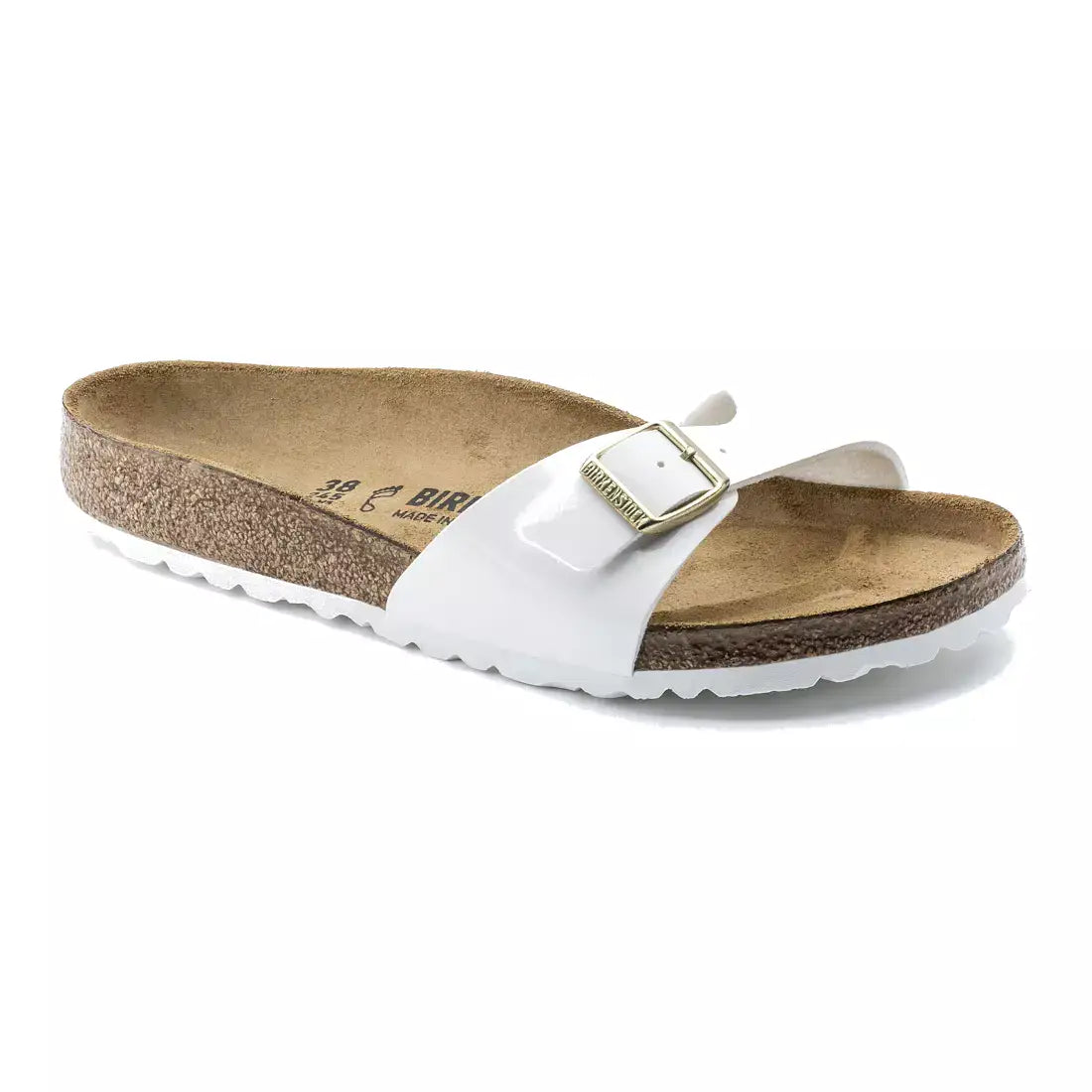 Birkenstock Madrid patent white