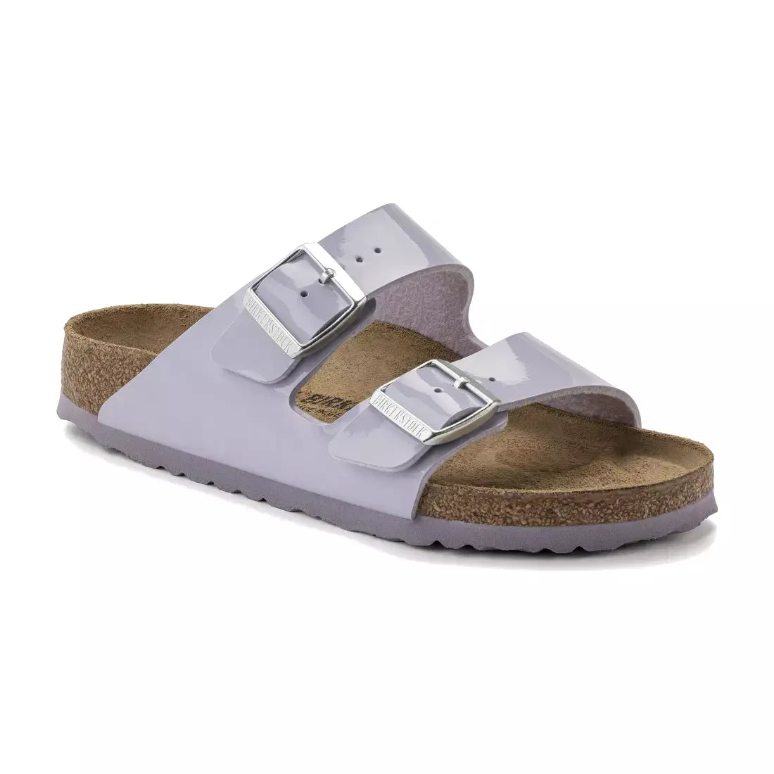 Birkenstock Arizona patent purple fog