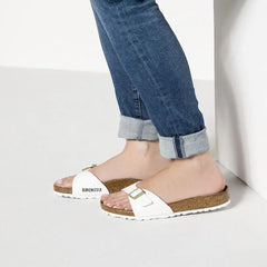 Birkenstock Madrid patent white