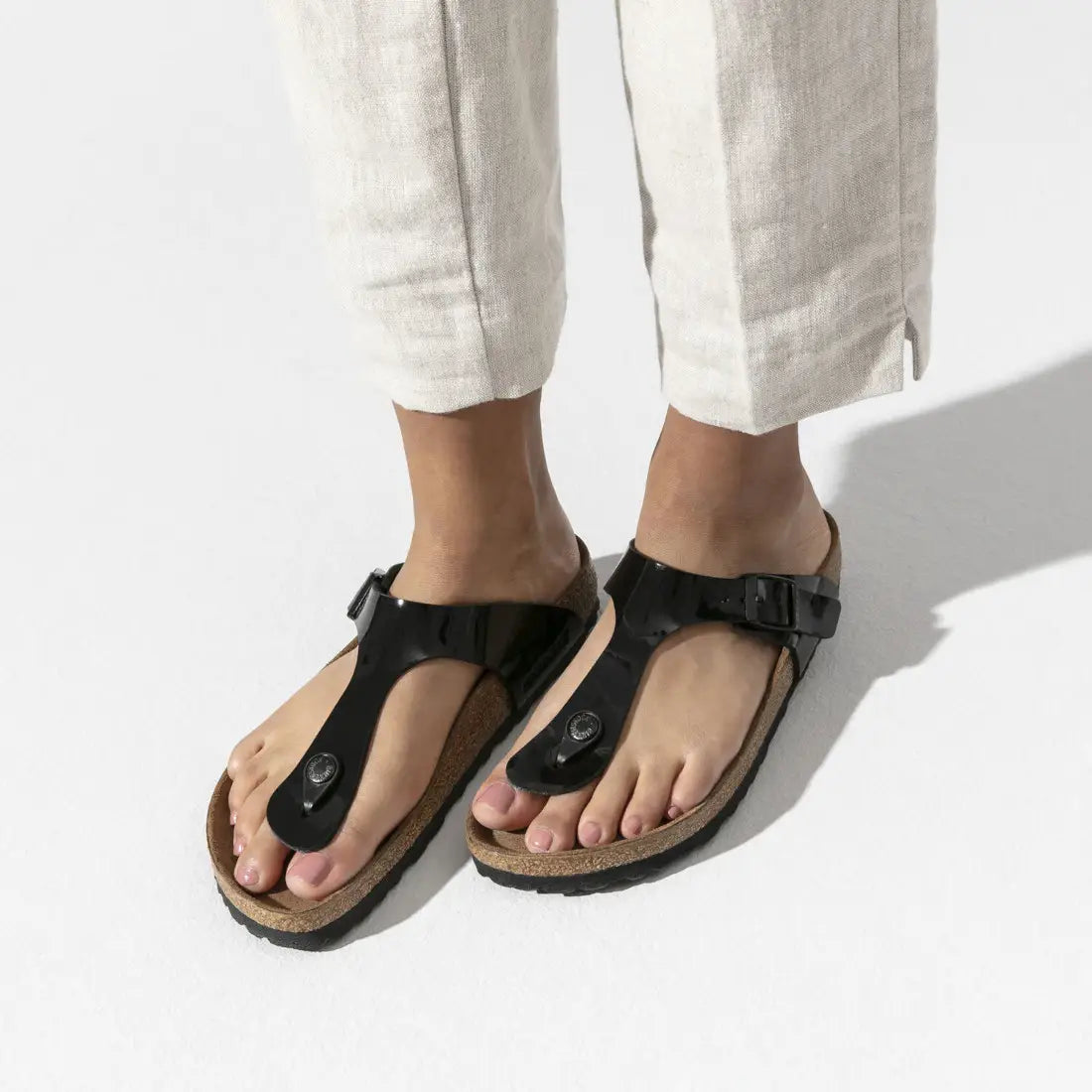 Birkenstock Gizeh patent black